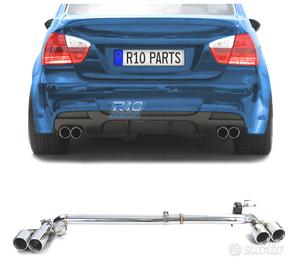 KIT CONVERSIONE SCARICO BMW E90 E91 LOOK M DOPPIO 