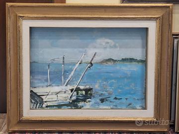 ZANUTTO RENZO olio 50x70  anno 1967