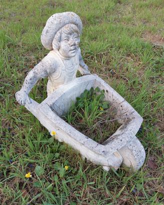 statue, fontana e vasi da giardino in cemento 