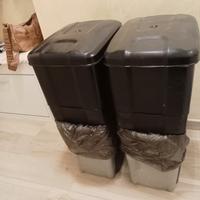 pattumiera doppi scomparto