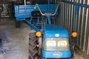 trattore bcs con rimorchio e accessori