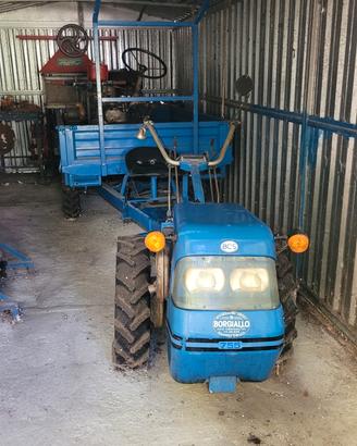 trattore bcs con rimorchio e accessori