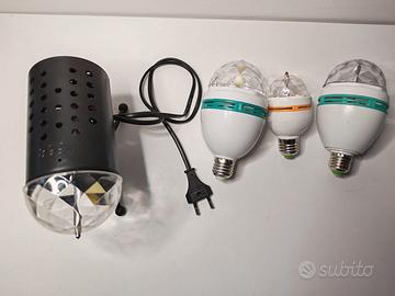 Luci led party n. 3 luci attacco E27 + n. 1 farett