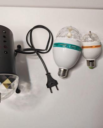 Luci led party n. 3 luci attacco E27 + n. 1 farett