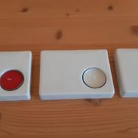 Portacandela in ceramica bianca