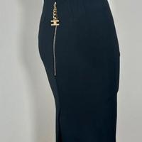 Gonna a matita nera con zip