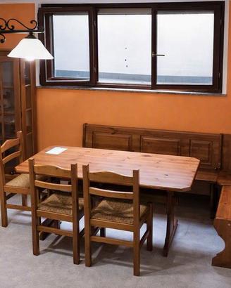 Arredo completo cucina/taverna in legno massello