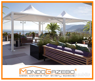 Gazebo WIND MAXI 10x10 tendone fisso certificato