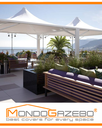 Gazebo WIND MAXI 10x10 tendone fisso certificato