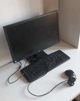 PC fisso "SiComputer", monitor, tastiera, mouse