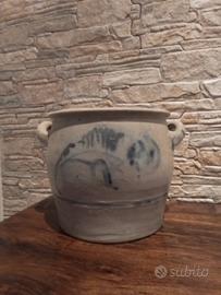 vaso antico in  gress smaltato 3 1\2 galloni-XIX