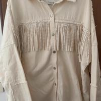 Giacca leggera con frange - Zara