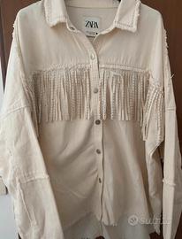 Giacca leggera con frange - Zara