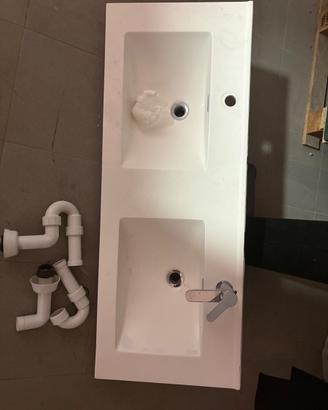 Lavabo doppio 120 cm