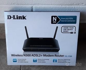 D-link n300 adsl2+modem router dsl 2750b