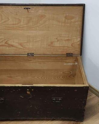Cassapanca baule in legno antico 103x50 alto 45