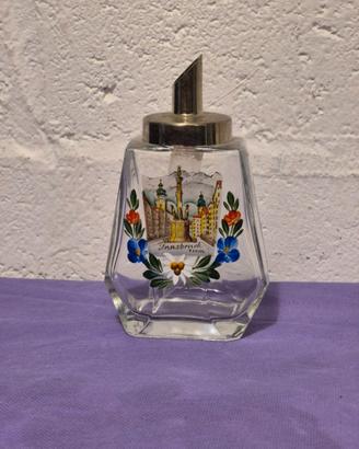 Zuccheriera dosatrice vintage in vetro - Souvenir 