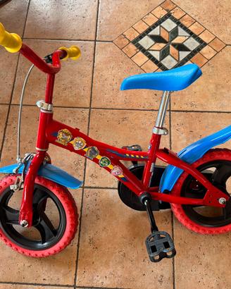 Bici bicicletta bambino paw patrol