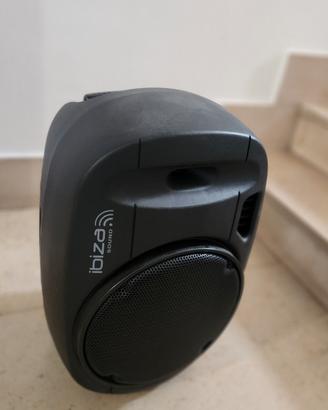 Coppia casse amplificate Ibiza 12” Bluetooth + mic
