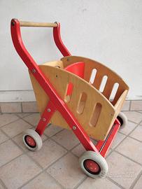 Carrello spesa in legno Nathan