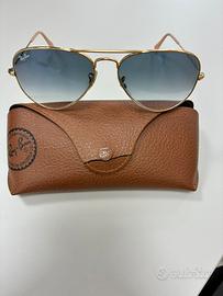 Ray-Ban Aviator RB3025 originali con custodia