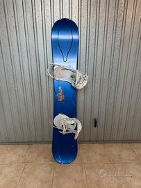 tavola snowboard 158 ride + attacchi burton cartel