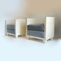 Pouf in pergamena e velluto