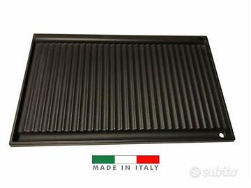 Piastra in ghisa per barbecue bifacciale