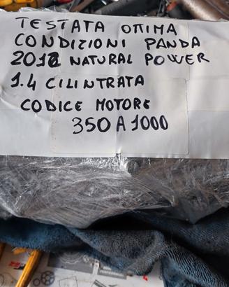 Testata panda 2012 1.4 Natural Power più inie benz