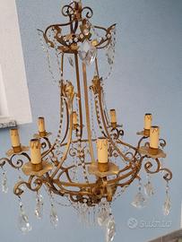 Lampadario pregiato anni '40