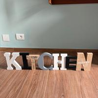Scritta Kitchen decorazione