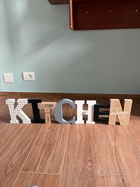 Scritta Kitchen decorazione