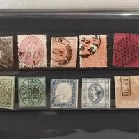 lotto francobolli antichi stati italiani Sardegna