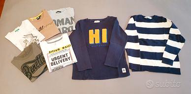 lotto magliette bambino 7-8 anni