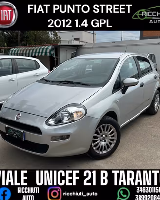 FIAT PUNTO STREET 1.4 GPL 2012 NO GARANZIA