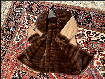 PREGIATOcappottoCAMMELLOimbVERApellicciaVISONEfemm