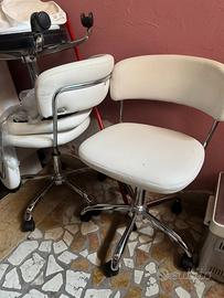 Sedie Bianche Scrivania