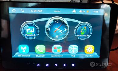 display, navigatore,7 pollici android e carplay 