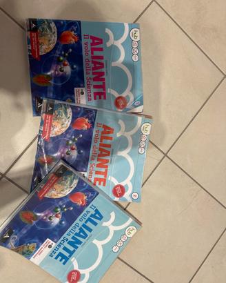 libri scolastici, scienze- “Aliante” 1,2,3-