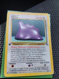 carta Pokemon Ditto prima edizione 