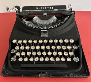 macchina da scrivere olivetti ICO nera REVISIONATA