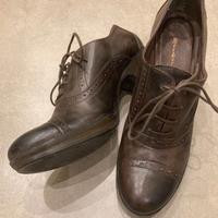 Scarpa donna, tacco 80 mm, n. 39, col. marrone