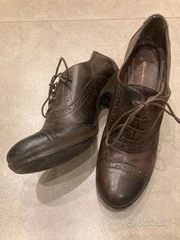 Scarpa donna, tacco 80 mm, n. 39, col. marrone