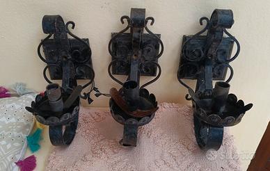 lampade applique in ferro battuto usate 