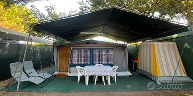 Roulotte Adria con veranda