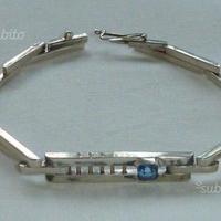 Bracciale argento e acquamarina - pezzo unico