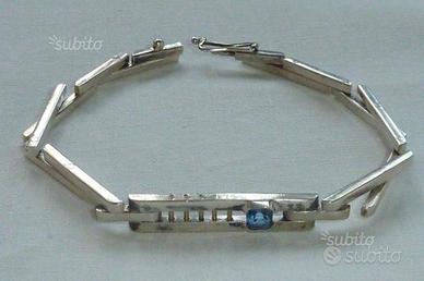 Bracciale argento e acquamarina - pezzo unico