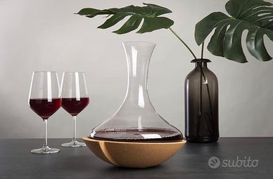 Decanter vino Vacu Vin rotante + 6 calici vino