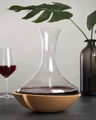 Decanter vino Vacu Vin rotante + 6 calici vino