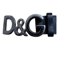 Cintura di pelle nera Dolce e Gabbana